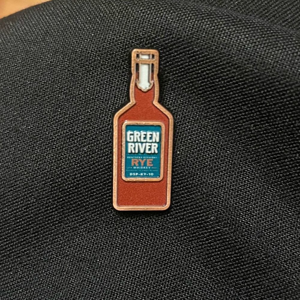 Green River Rye Bourbon Enamel pin whiskey whisky server hospitality liquor